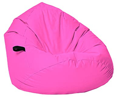 Momiralland Sitzsack Tropfenform Kastanie - für Kinder & Erwachsene – Indoor wie Outdoor da er Wasserfest ist– füllung EPS Perlen. (Pink, XL - Durchmesser 77 cm für Kinder)
