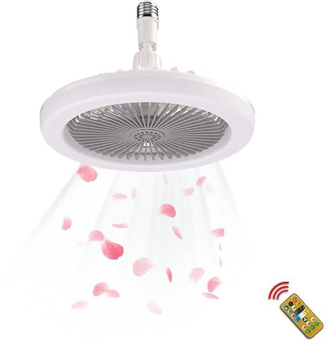 Ventilatori da Soffitto con Luci E Telecomando,lampadario con Ventilatore da Soffitto,Ultra-Silenzioso 3 velocità Regolabile Fan Plafoniera con Telecomando per Soggiorno Camera da Letto