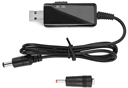 Lwuey Câble Convertisseur élévateur de Tension, USB 2.0 vers DC 5V à 12V Alimentation Extension Connecteur Mâle Chargement Universel Adaptateur Secteur Affichage LED Haut-Parleurs Routeurs Prise