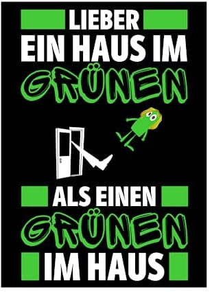 Generisch Anti Grünen Aufkleber Auto 5X Grüne Nein Danke Sticker