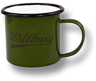Premium Outdoor Emaille-Tasse 'TACTICAL ENAMEL MUG 350': Becher/Cup (Bushland (olive-grün))