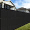 NAIMORUI HDPE Sichtschutzzaun, langlebiges wetterbeständiges Netz für Garten, Terrasse & Hinterhof, einfache Installation, UV-Schutz dekoratives Fechten (2,4 m x 15,2 m, Schwarz)