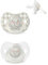 Suavinex, Night&Day Schnuller für Babys von 0-6 Monaten, Neugeborene, Leuchtend im Dunkeln Babyschnuller, Schnuller mit Physiologischem Sauger SX Pro aus Silikon, Symmetrisch, Grau, 2er-Pack