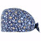 EIHI 1 Stück Op Haube Stoff, Op Hauben Damen, Robin Hat, Op Haube Verstellbar Mit Knopf Arbeitskappe Baumwolldruck Kranken Schwesternkappe Unisex Staubhauben Kappe（Blumen）