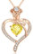 CDE Jewellry Birthstone Collana Donne, 925 Sterling Silver Rose Gold Jewellry Rose Heart Collana Pendente Anniversario Compleanno Regalo di Natale per donne Moglie Mamma Fidanzata Lady Suo 11