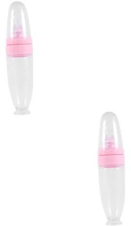 ibasenice 2st Reispaste Flaschen Fläschchen Quetschflasche Füttern Futterspender Aus Silikon Baby Lebensmittelqualität