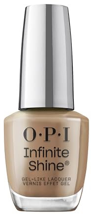 OPI Infinite Shine Nail Polish - Livin' La Vida Mocha - Gel Like & Long Lasting Brown Crème Nail Polish - with Pre-Cured Gel Technology & OPI Pro-Wide Brush (15ml)