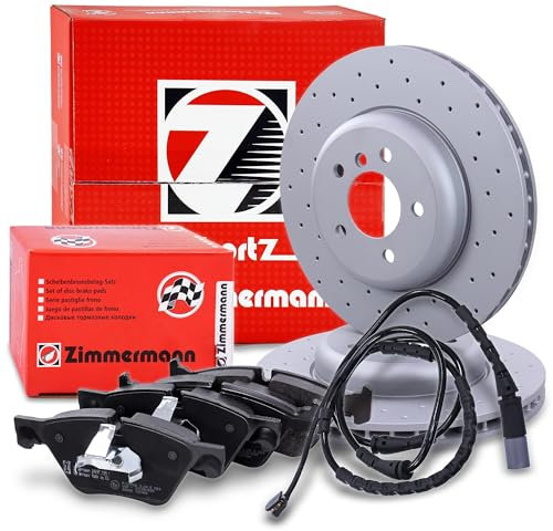 ZIMMERMANN Bremsenset Vorderachse inkl. Bremsscheiben Belüftet Ø 348 mm + Bremsbeläge vorne Kompatibel mit BMW 5er (F10), 5 Touring (F11), 6 Cabriolet (F12), 6 Coupe (F13), 6 Gran Coupe (F06)