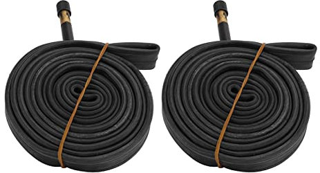 2er-Pack 700x23C Fahrradschlauch 48mm -Ventil Butylkautschuk-Fahrradschlauch für Mountainbikes mit Einfacher Installation