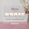 Transparent Gift Placa Personalizada con Texto Profe Flores. Regalos para Profesores. Regalos para Profesoras. Regalos Personalizados para Mujer y Hombre. Regalos Personalizados. Placa de Metacrilato