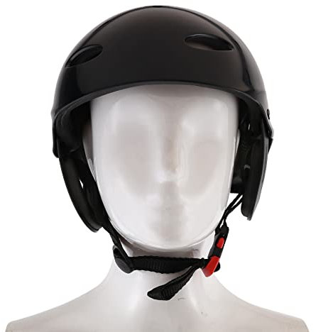 Lahdrhab Protector Helmet 11 Breathing Holes for Kayak Canoe Surf Paddleboard - Black