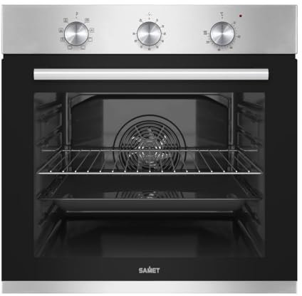 SAMET Forno elettrico multifunzione colore inox con timer meccanico Giove