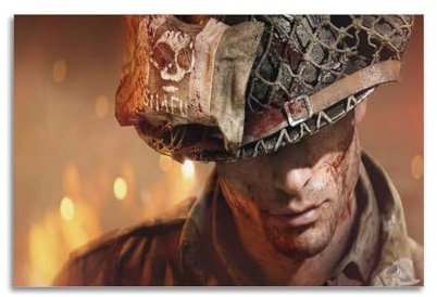 FUCIIhUUN Battlefield 5 Spiel-Poster, dekoratives Gemälde, Leinwand, Wandposter und Kunstdruck, modernes Familienschlafzimmer, Dekoration, Poster, 20 x 30 cm