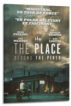 IVANICKED Poster, Raumdekoration, Filmposter The Place Beyond The Pines, ästhetisches Vintage-Leinwandposter, 30 x 45 cm, Rahmenstil