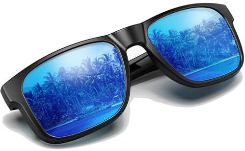 YOZISS Occhiali da Sole Polarizzati per Uomo e Donna, Protezione UV400, Occhiali da Sole Retrò Classici Unisex Ultraleggeri, Adatti per Guidare/Viaggi/Escursioni/Ciclismo/Guida/Pesca