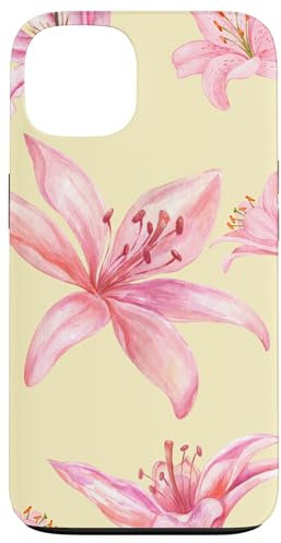 Cute Lily Flower Blooming Aesthetic Floral Y2K Case for iPhone 13