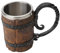 Heat-Resistant Cooker Divider - Kitchen Partition Insert, Triple Divider Slow Cookers | Vintage Imitation Wooden Barrel Beer Mug, Drinkware Handle Handmade Medieval Cocktail Mug for Beer