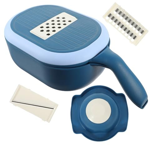 MAGICLULU Rebanadora y Rallador Cortador De Verduras Utensilios De Cocina Con Mango Antideslizante Lavado y Cortado En