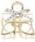 PARSA Beauty Signature Haarklammer gold – goldene Haarspange in Schmetterlingsform, elegantes Signature Icon, langlebig & stabil, stilvolles Accessoire für vielseitige Frisuren