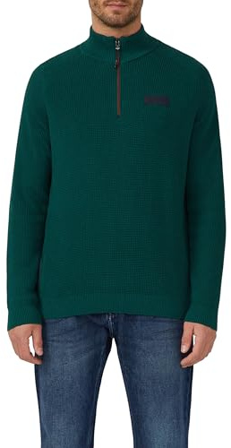 s.Oliver Pullover aus Strukturstrick mit Troyer-Kragen