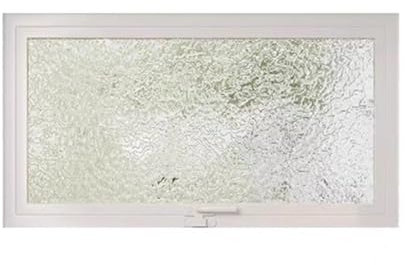 Ventana corredera de repuesto con marco de metal ventilado y vidrio templado giratorio de 360°, ideal para ventilación de sótano, garaje y baño