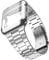 LPMPCZKZGF Strap + Funda Compatible con Apple Watch 7 45mm 41mm Metal Acero inoxidable Muñeca integrada Compatible con iWatch 6 5 4 3 SE 44mm 42mm 40mm 38mm Funda Watch strap(Silver with Cas,42mm)