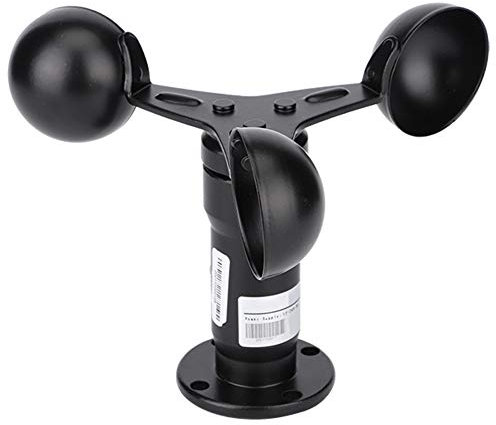 Anemometer Windgeschwindigkeitssensor mit Impulsausgang Aluminium-Legierungsdetektor für Drachenfliegen Meteorologie Angeln Surfen