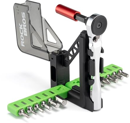 ROCKBROS Multiherramienta para Bicicletas Carretera Montaña 12 en 1, Kit Reparación Bicicleta de Aleación de Aluminio