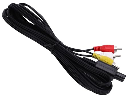 SIXRUN Transparentes AV-Signalübertragungs-Stereo-AV-Kabel für SNES Famicom N64 -Konsolenersatz