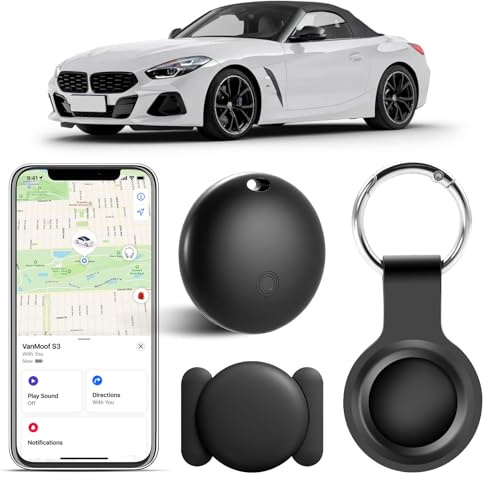 GPS-Tracker Auto ohne ABO – Nur kompatibel mit Apple iOS (Find My), Magnetischer Versteckter Fahrzeug-Tracker für Auto & Motorrad, Smart Tag Finder ohne monatliche Gebühr, Echtzeit-Standort