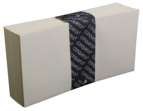 50 Conqueror DL Envelopes Cream Wove (No Window)