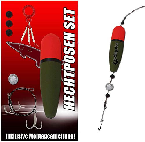 Angel Berger Hecht Posenset Köderfischset Köderfischmontage (15g)