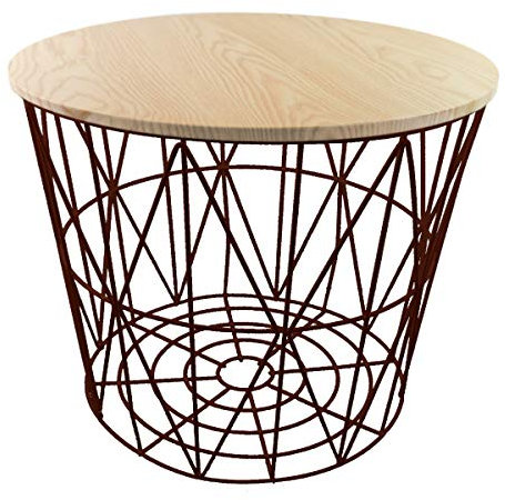 PrimoLiving Drahtkorb braun Gr. XL ca.50x40cm (mit Deckel in hellbraun)