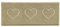 Nicoman Heart Shape Embossed Entrance Door Mat Non Slip Dirt Trapper PVC Spaghetti Mat with Rubber Base, Jet Washable Quick Drying Doormat Watertight Indoor or Outdoor - (Runner, Beige, 150 x 60cm)