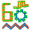 ZCOINS 4 Stück 48 Links Wacky Tracks Snap and Click Zappelspielzeug für Stressabbau oder Partytaschenfüller