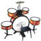 Bontempi | BeatFusion Pro: Batteria Premium con Grancassa Potente e Set Completo di Percussioni, Arancione, 700x400x800 mm