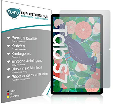 Slabo 2 x Displayschutzfolie für Samsung Galaxy Tab S7 (NICHT für Tab S7 FE & Tab S7+) Displayschutz Schutzfolie Folie No Reflexion | Keine Reflektion MATT