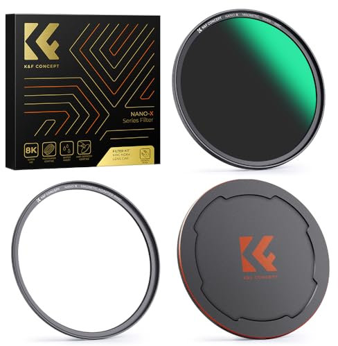 K&F Concept Nano-X Filtro ND64 (6 stop) per obiettivo da Anelli Adattatori, Tappo Magnetico in Metallo (67mm, magnetica)
