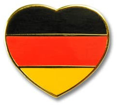 Flaggenpin Deutschland Pin Herz