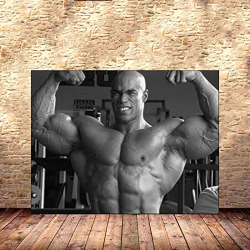 Hnyjyfa Kevin Levrone Poster Kraftprotz Bodybuilding Poster Trainings Poster Haus Fitness Deko Mann Übungs Motivzitat Gemäldedrucke Inspirierendes Wand Bilder Gym Poster 0318298