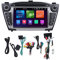 KIMISS Radio Navegación GPS para Coche, Receptor de Medios Digitales Doble DIN, 7in Car Navigator 2din Multimedia DVD CD Player Quad para Android 11 Reemplazo para Ix35 2009‑2013