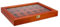 SAFE 5308 Sammelvitrine aus Holz mit 24 Fächern für Mineralien, Sammelfiguren uvm | Innenhöhe 28 mm | Maße 395 x 305 x 47 mm (24 Fächer)