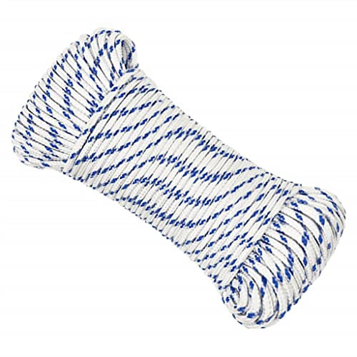 vidaXL Corde de Bateau Corde de Levage Câble d'Amarrage Ancrage Navire Lignes de Gréement Corde à Linge Blanc 3 mm 250 m Polypropylène