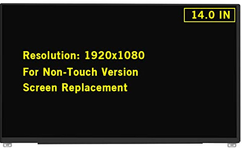 GBOLE 14.0 New Screen Replacement for Dell Latitude 7490 7480 KGYYH 48DGW 6HY1W FHD 1920x1080 30Pin Non-Touch Screen LED LCD Display Panel