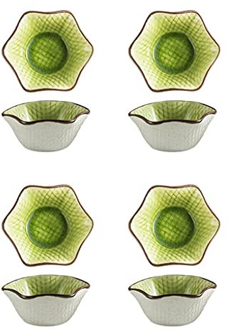 FBITE Dipschalen Kleine Porzellanschale Eisschale Haushalt Beilagenschale Süße Dessertschale Misosuppe Beilagengewürz Rosa 4 Stück Beilagenschalen