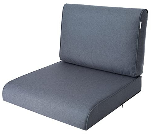PillowPrim, Stulhkissen, Kissen für Rattansessel, Outdoor, Auflage, Palettenkissen, Sitzkissen, Rattanmöbel, Marineblau, 70 x 70 cm
