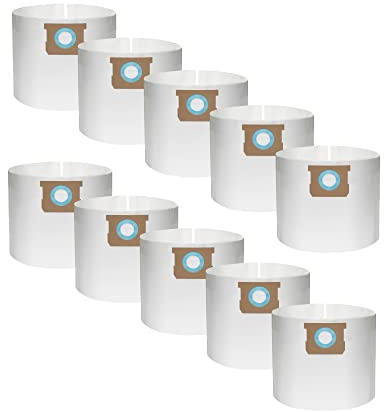 10 Pack Vacuum Dust Bags For Vacmaster Shop Vac Wet/Dry, Replacement Filter Bag for Vac Master (5-6 Gallon) BM36