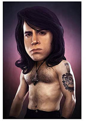 Rock HEDZ – Glenn Danzig Poster Leinwand Poster Schlafzimmer Dekor Sport Landschaft Büro Zimmer Dekor Geschenk ohne Rahmen Stil 50 x 75 cm