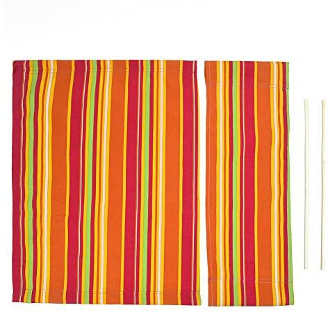QOXEZY Stuhlbezüge für Regiestühle, Filmstuhl-Stoffbezug, Outdoor-Garten, Segeltuch-Sitzbezüge, Sitz und Rückenlehne, Ersatz-Sitzbezug, 47 x 38 cm, 16 x 52 cm, mehrfarbig