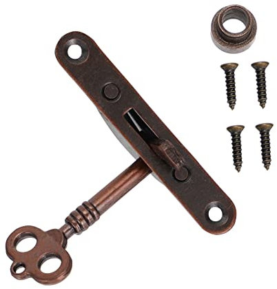 Uonlytech 1 Satz Halbrundes Seitenschloss Im Retro-stil Schranktürschlösser Antike Schubladenschlösser Antiker Schrank Hardware Für Schrankschlösser Eisen Doppelte Kugel Mit Schlüssel